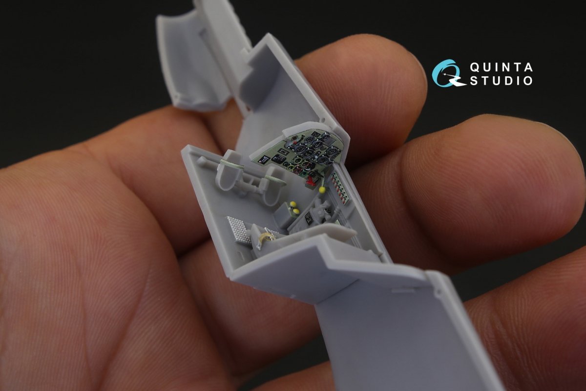 Quinta Studio QD48105 Bf 109C/D 3D-Printed &amp;amp; colored Interior on decal paper (for Modelsvit kit) 1/48 – Bild 10