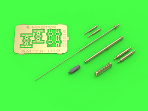 Master AM-72-109 AH-64 Apache - M230 Chain Gun barrel (30mm), Pitot tubes and tail antenna (resin, PE and turned parts) 1/72 – image 3