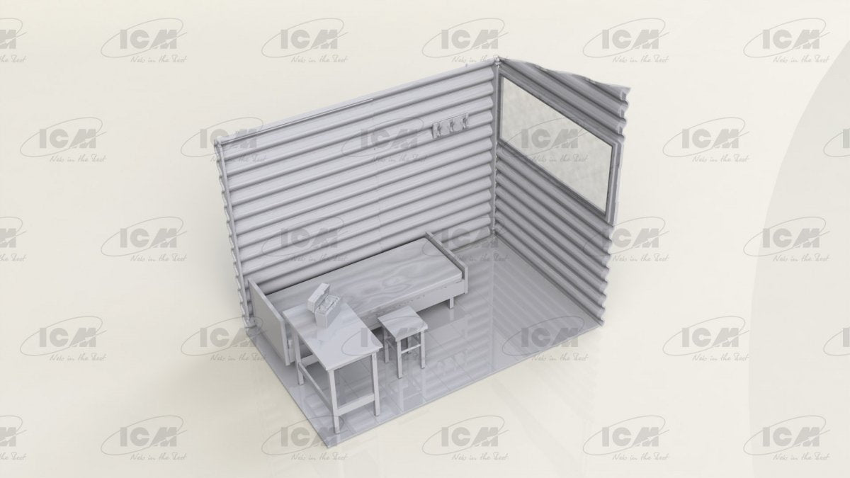 ICM 35901 Chernobyl #1 Radiation monitoring station (ZiL-131KShM truck &amp;amp; 5 figures &amp;amp; diorama base with background) 1/35 – image 3