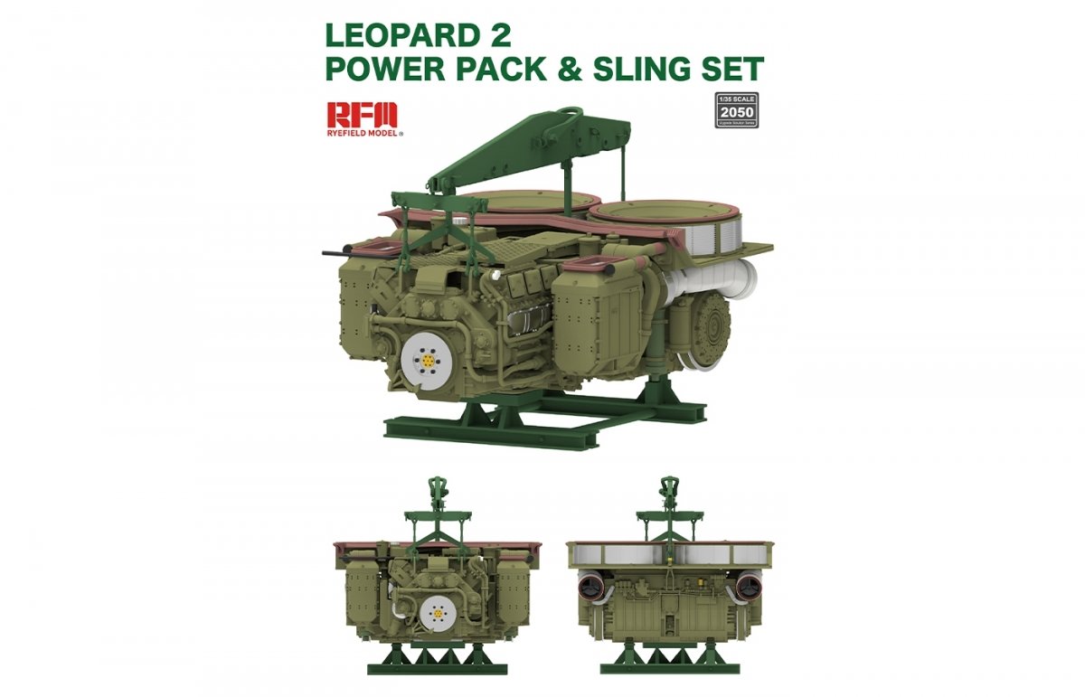Rye Field Model 2050 Leopard 2 Powerpack &amp;amp; Sling Set 1/35