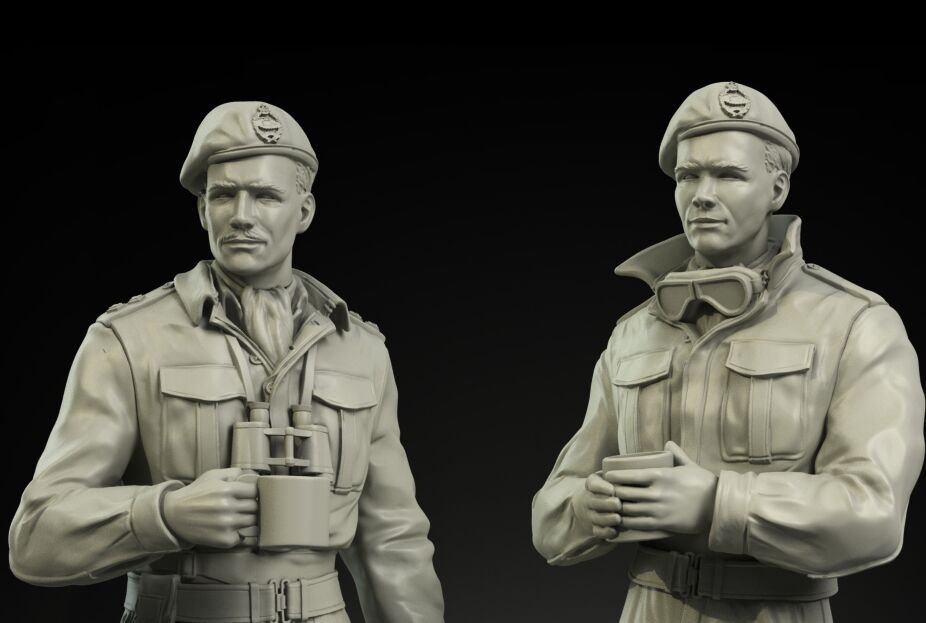 Panzer Art FI35-047 British RAC tankers North Africa/Italy set 1/35 – obrázek 2
