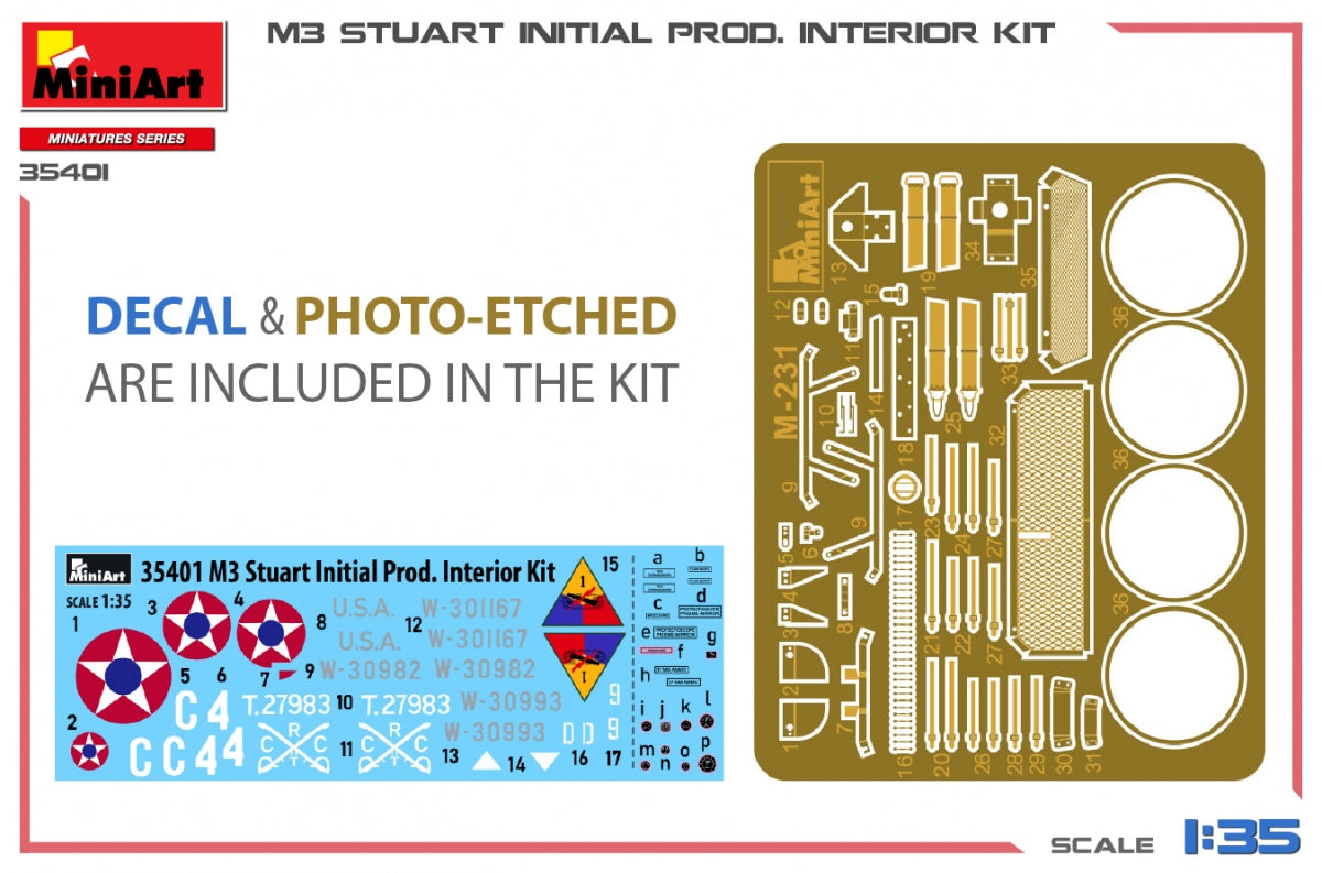 MiniArt 35401 M3 STUART INITIAL PRODUCTION 1/35 – Bild 2