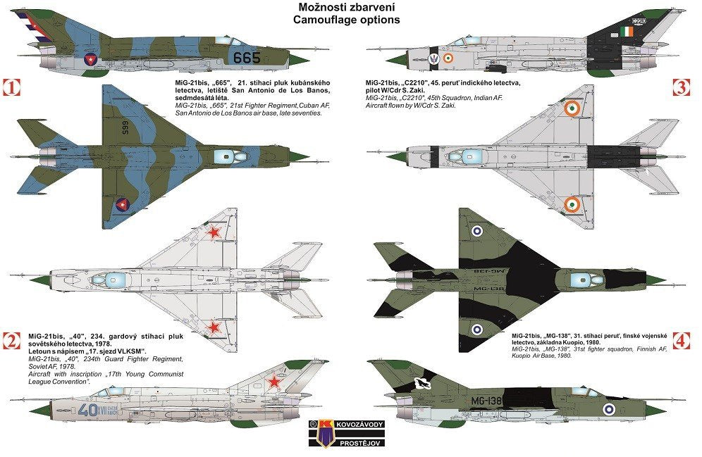 Kozavody Prostejov KPM0102 MiG-21 BIS Fishbed Part II. 1/72 – Bild 2