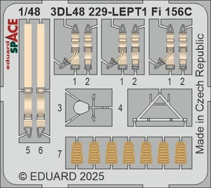 Eduard 3DL48229 Fi 156C SPACE TAMIYA 1/48 – zdjęcie 3