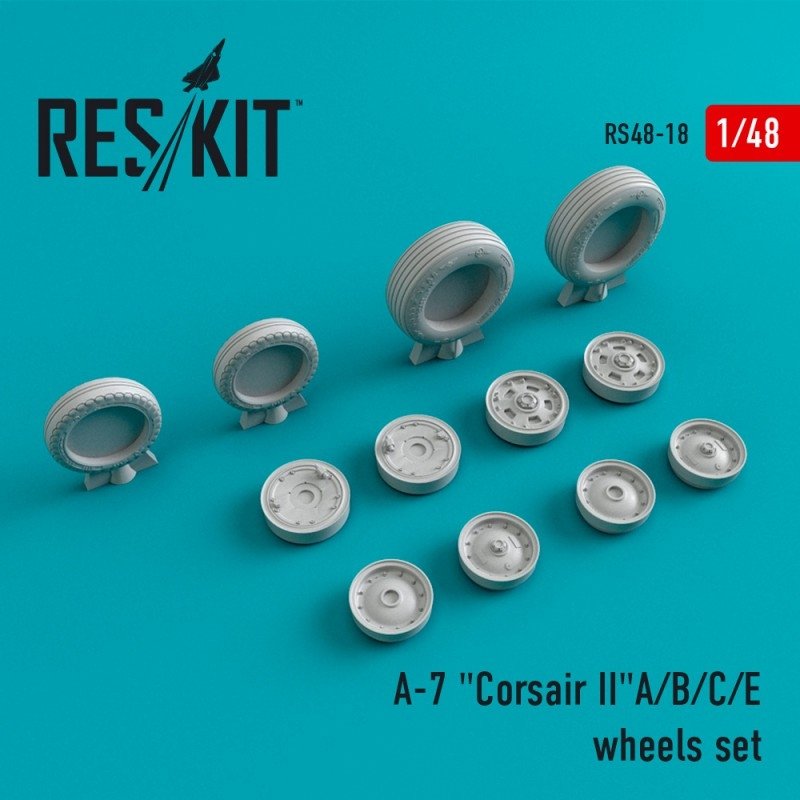 RESKIT RS48-0018 A-7 &amp;quot;Corsair II&amp;quot; (A/B/C/E) wheels set 1/48