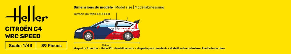 Heller 56117 Citroën C4 WRC Speed - Starter Kit 1/43 – zdjęcie 3
