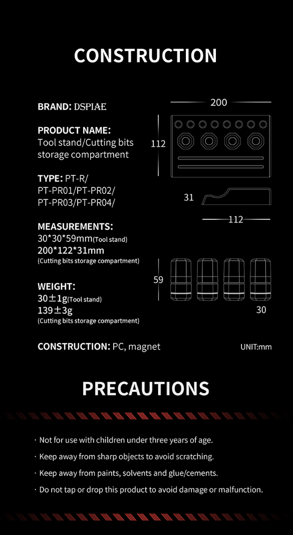 DSPIAE PT-R Tool Storage Holder – immagine 3