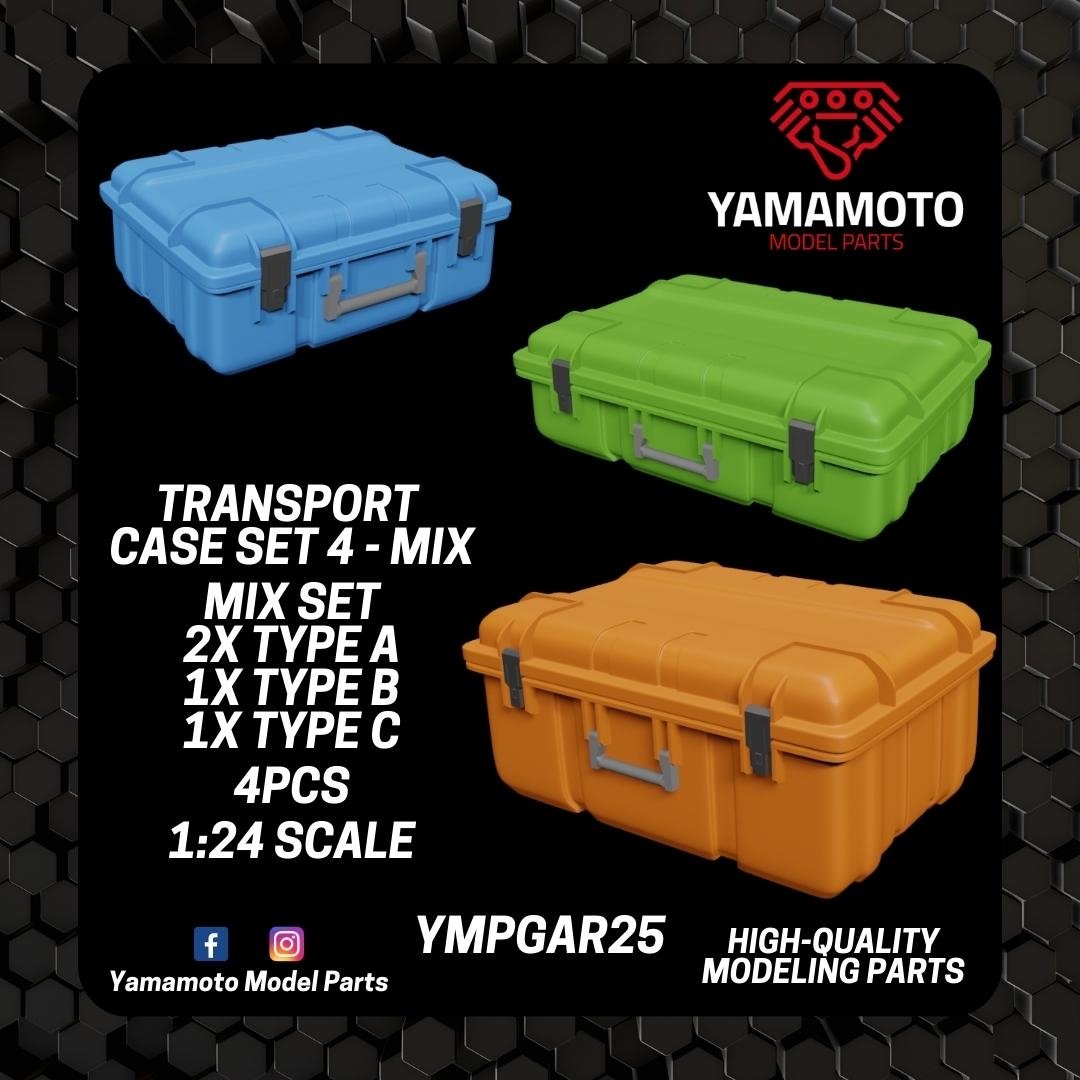 Coffret de transport Yamamoto YMPGAR25, lot de 4 - Mix Set 1/24 – image 2