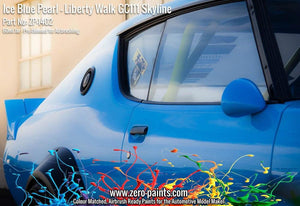 Zero Paints ZP-1402 - Ice Blue Pearl Paint for Liberty Walk GC111 Skyline (Ken Mary) 60ml – image 7