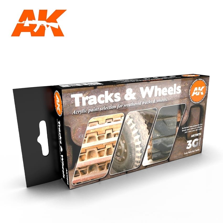 AK Interactive AK11672 3G CHENILLES ET ROUES 6x17 ml