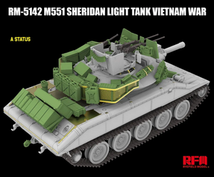 Rye Field Model 5142 M551 Light Tank Sheridan Vietnam War 1/35 – obrázek 4