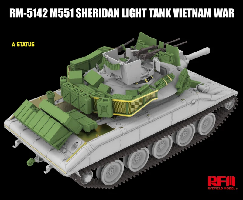 Rye Field Model 5142 M551 Light Tank Sheridan Vietnam War 1/35 – obrázek 4