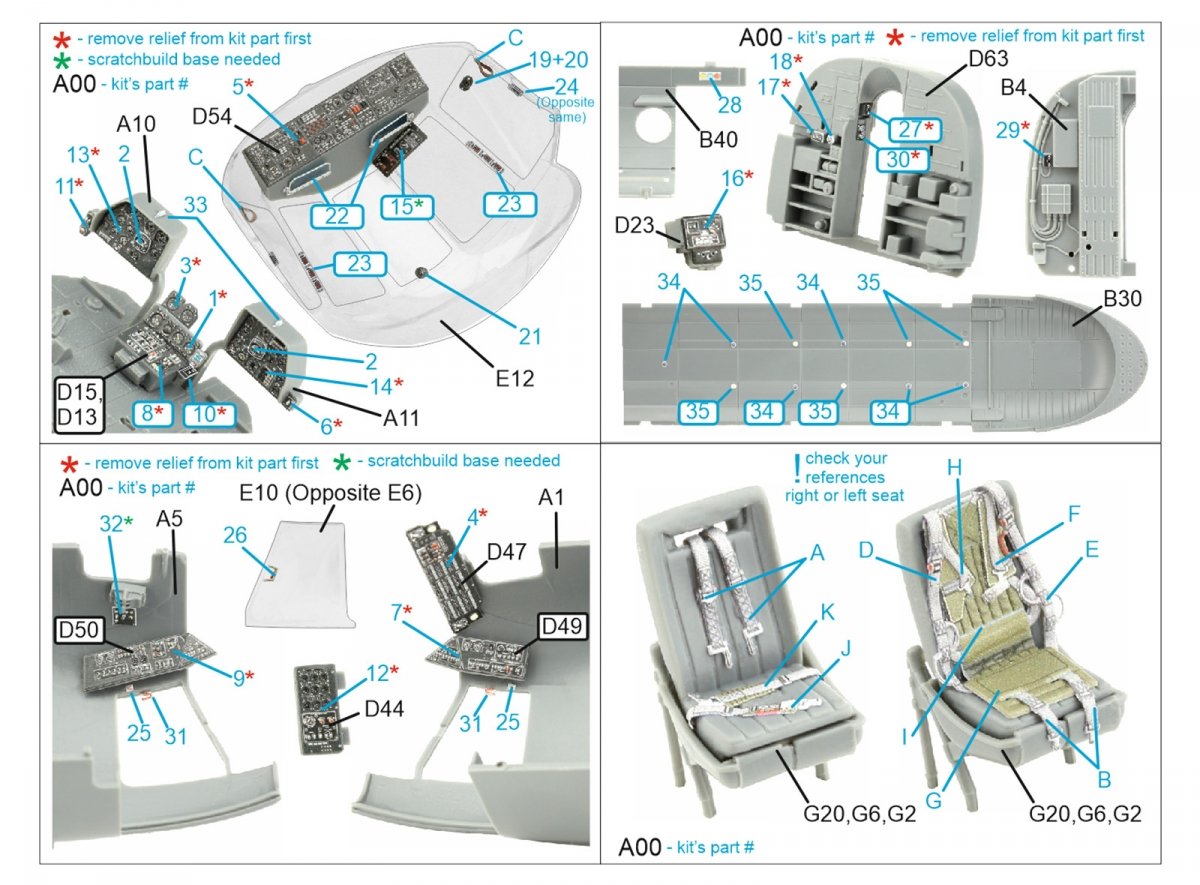 Quinta Studio QD48381 Mi-17 3D-Printed &amp;amp; colored Interior on decal paper (AMK) 1/48 – image 2
