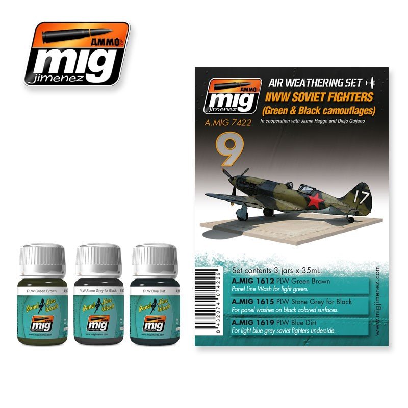 AMMO of Mig Jimenez 7422 WW II SOVIET AIRPLANES (Green &amp;amp; Black camouflage)