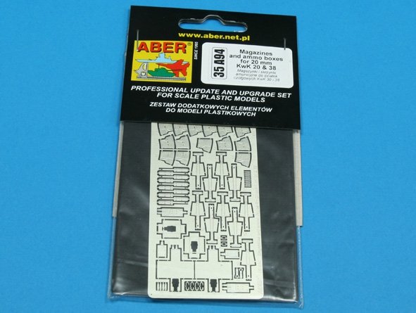 Aber 35A094 Magazines and ammo boxes for 20mm KwK 30 and 38 German clasps and clamps (2nd choice) 1/35 – image 3