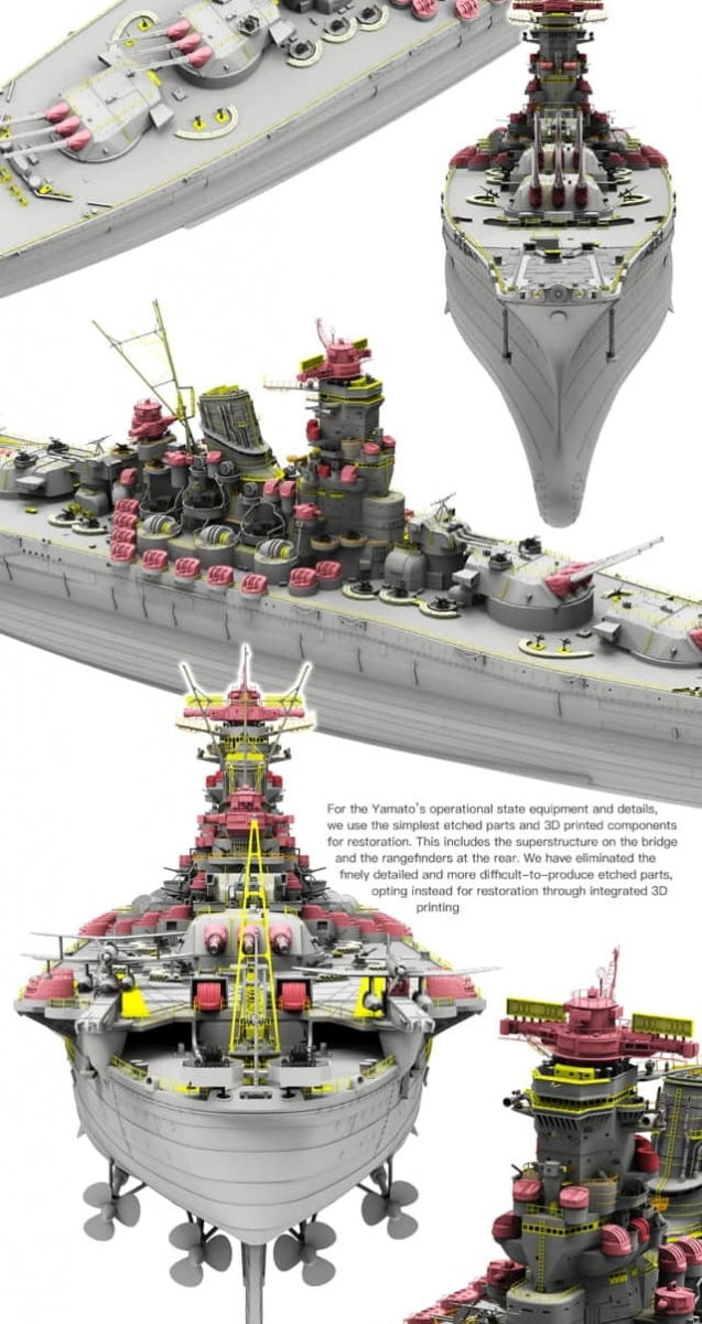 Border Model BS-004 Imperial Japanese Navy Battleship Yamato April 7 1945 1/350 – obrázek 9