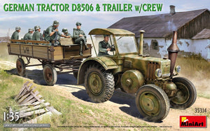MiniArt 35314 GERMAN TRACTOR D8506 &amp;amp; TRAILER w/CREW 1/35