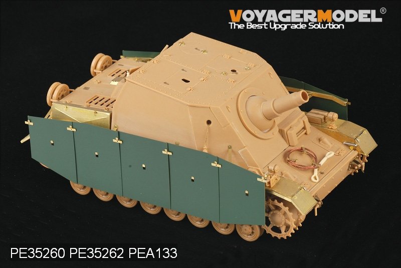 Voyager Model PEA133 WWII German Sturmpanzer IV Brummbar Early Version Side Skirts (For Tristar 35038) 1/35 – image 2