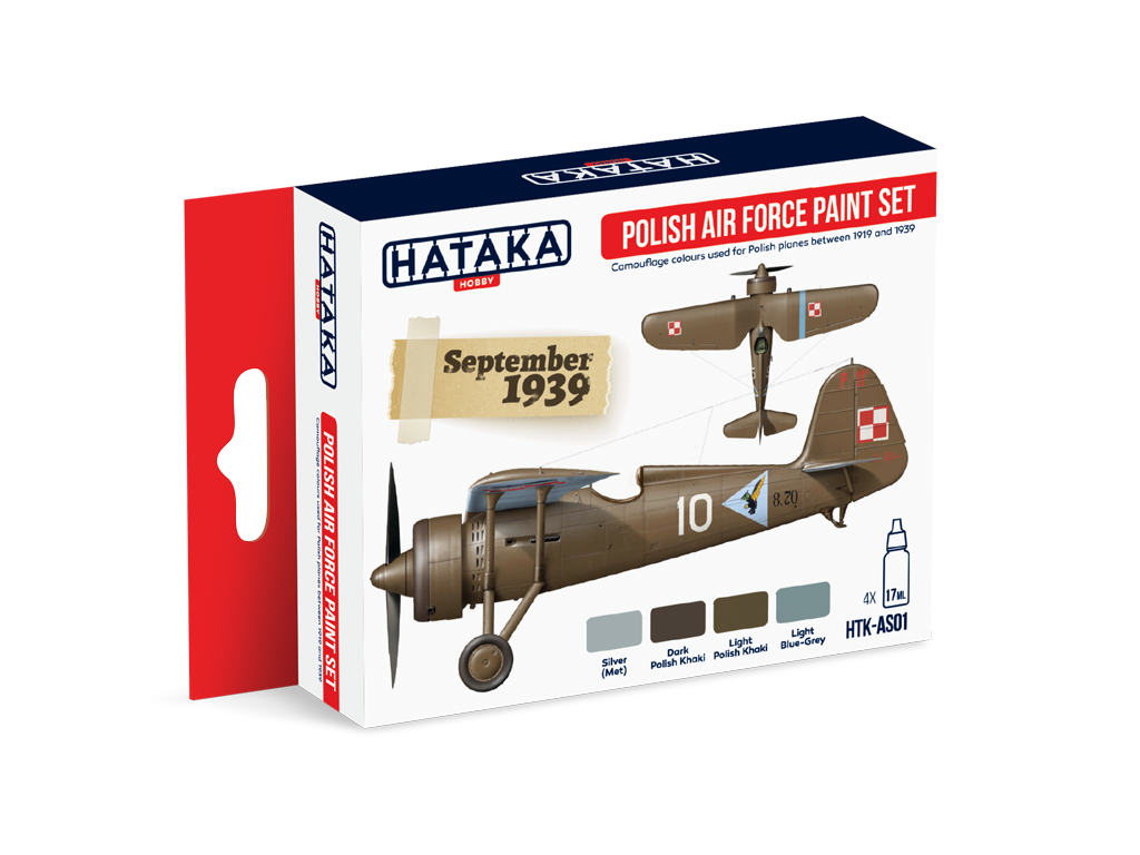 Hataka HTK-AS01 Polish Air Force paint set 4x17ml – immagine 3