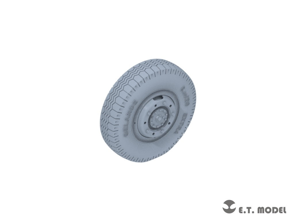 ET Model P35-103 WWII German Sd.Kfz.234 Small Diameter Weighted Wheels Type.3 1/35 – image 4