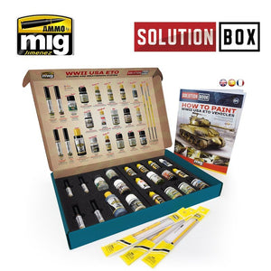 AMMO of Mig Jimenez 7700 WW II AMERICAN ETO SOLUTION BOX – obrázek 4