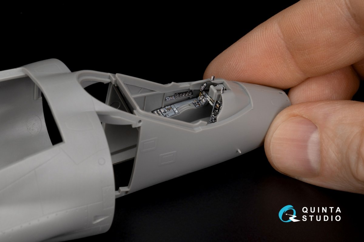 Quinta Studio QDS-48292 AV-8A Late 3D-Printed &amp;amp; colored Interior on decal paper (Kinetic) (Small version) 1/48 – immagine 10