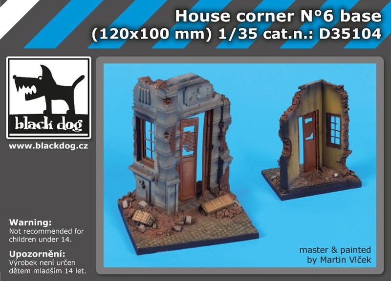 Black Dog D35104 Maison d'angle N°6 socle 1/35