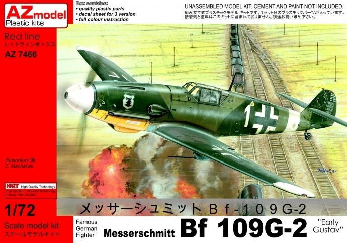 Maquette AZ AZ7466 Messerschmitt Bf-109G-2 Gustav précoce (1/72)