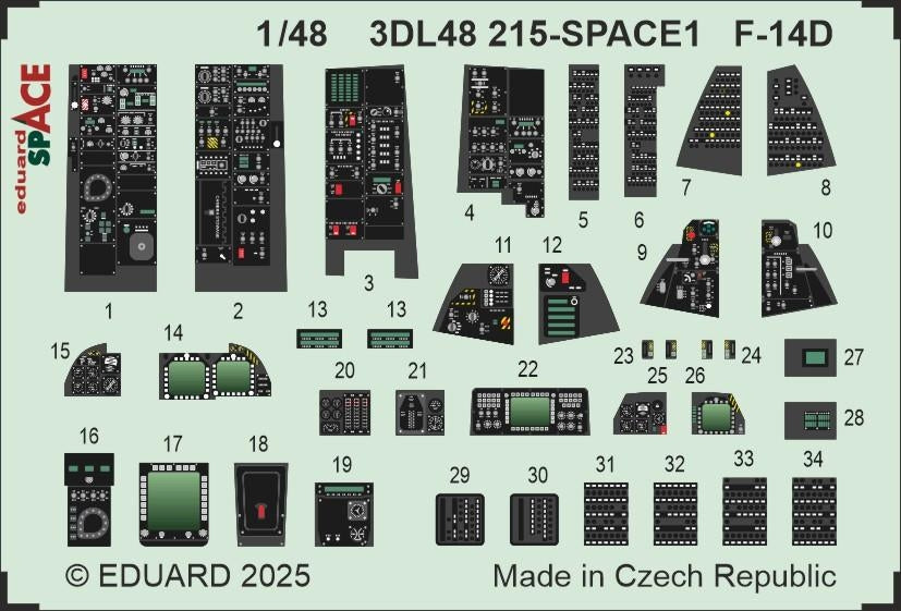 Eduard 3DL48215 F-14D SPACE GREAT WALL HOBBY 1/48 – image 3