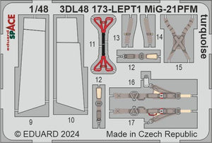 Eduard 3DL48173 MiG-21PFM turquoise SPACE EDUARD 1/48 – Bild 3