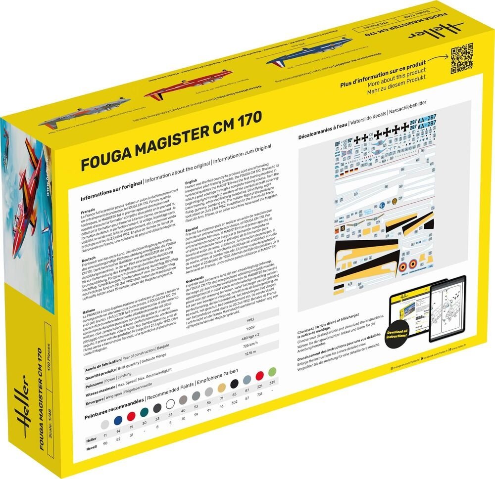 Heller Heller 30510 Fouga Magister CM 170 1/48 – image 4