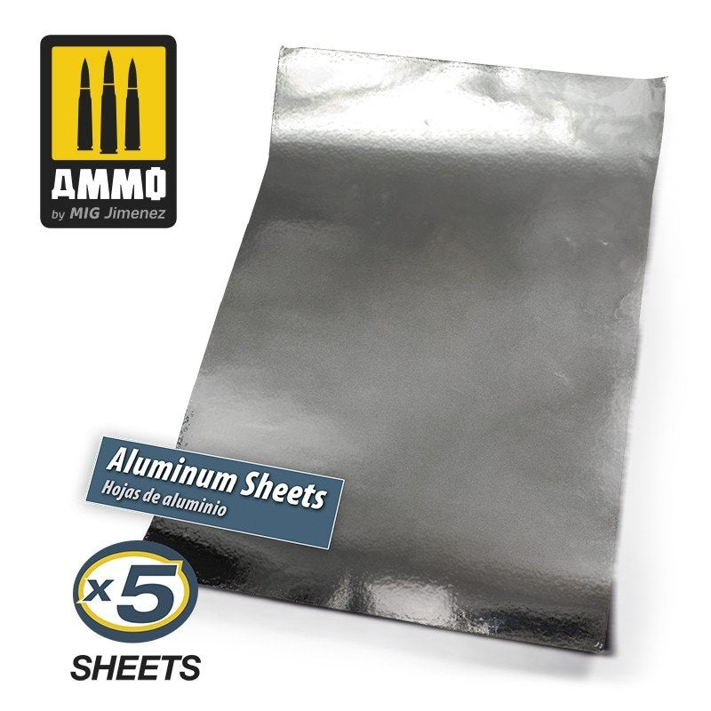 AMMO of Mig Jimenez 8247 ALUMINUM SHEETS 280x195 mm – immagine 2