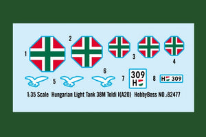 Hobby Boss 82477 Hungarian Light Tank 38M Toldi I(A20) 1/35 – imagen 3