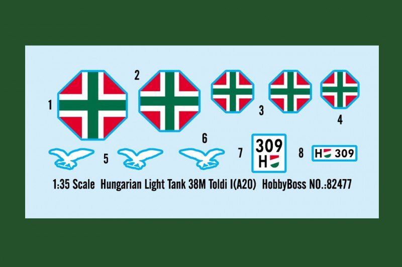 Hobby Boss 82477 Hungarian Light Tank 38M Toldi I(A20) 1/35 – imagen 3
