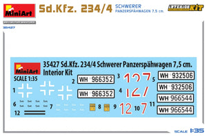 MiniArt 35427 Sd.Kfz. 234/4 SCHWERER PANZERSPÄHWAGEN 7.5 cm. INTERIOR KIT 1/35 – image 3