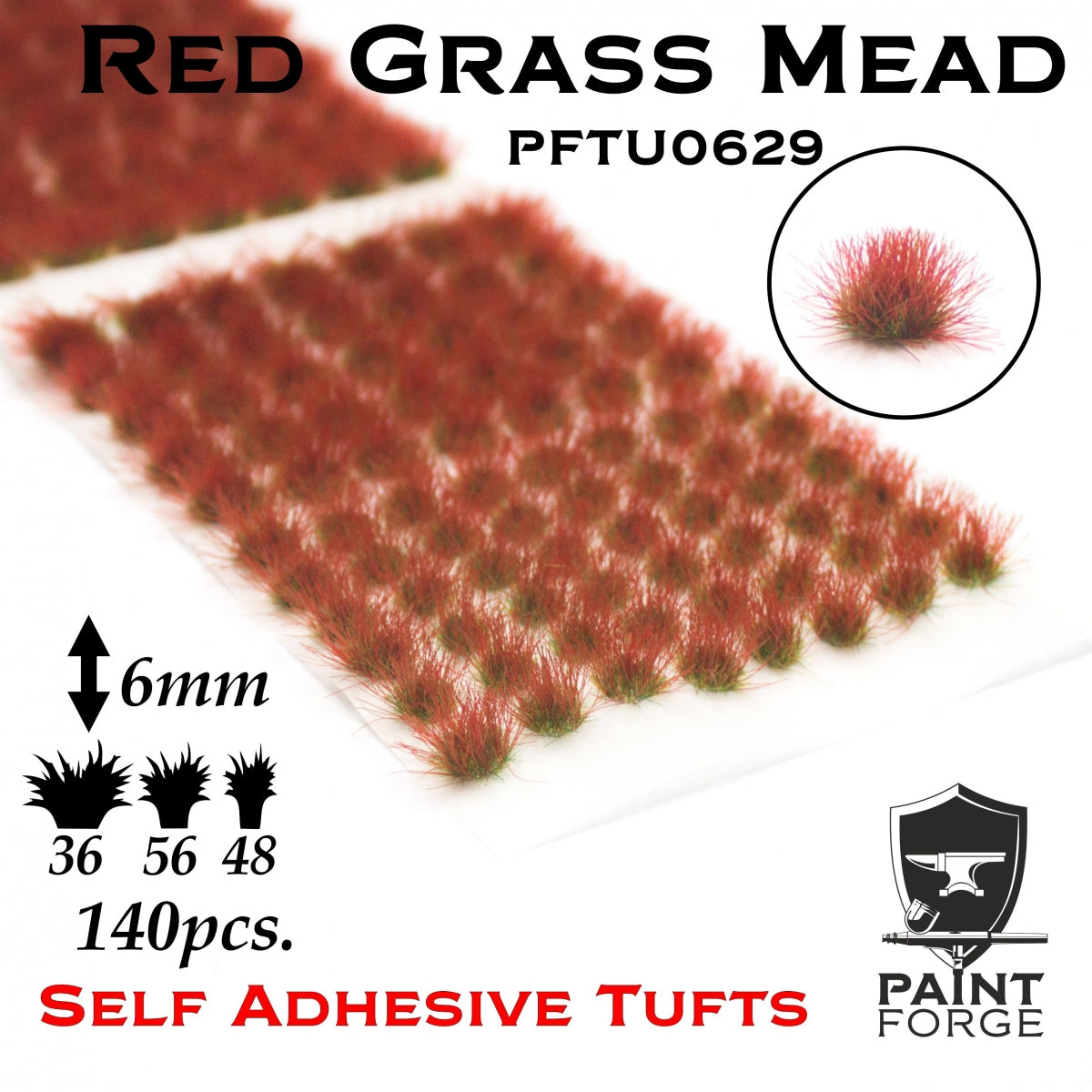 Paint Forge PFTU0629 Red Grass Mead 6mm