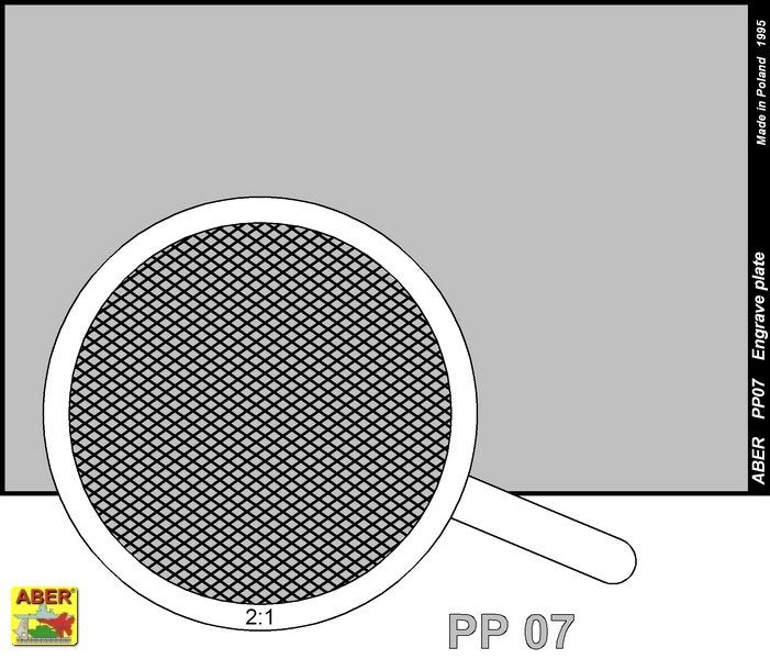 Aber PP07 Engrave plate (88 x 57mm) - pattern 07 – obrázek 2