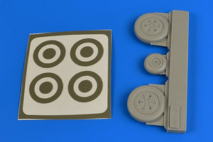 Aires 4694 MiG-21 wheels &amp;amp; paint masks 1/48 EDUARD
