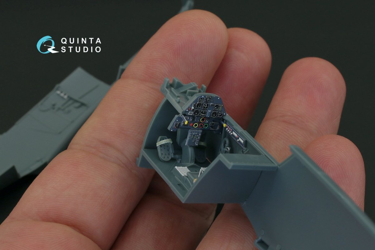 Quinta Studio QD48087 Bf 109E-4/E-7 3D-Printed &amp;amp; colored Interior on decal paper (for Eduard kit) 1/48 – Bild 5