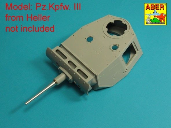 Aber 16 L-21 German barrel 50mm KwK 38L/42 forPz.Kpfw.IIIAusf.G,H,J (early) / 50mm KwK 38L/42 barrel for Panzer III G,H,J tank early 1/16 – image 11