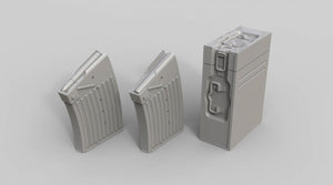 EUREKA XXL E-043 2 cm FlaK38 ammo boxes and magazines 1/35 – image 2