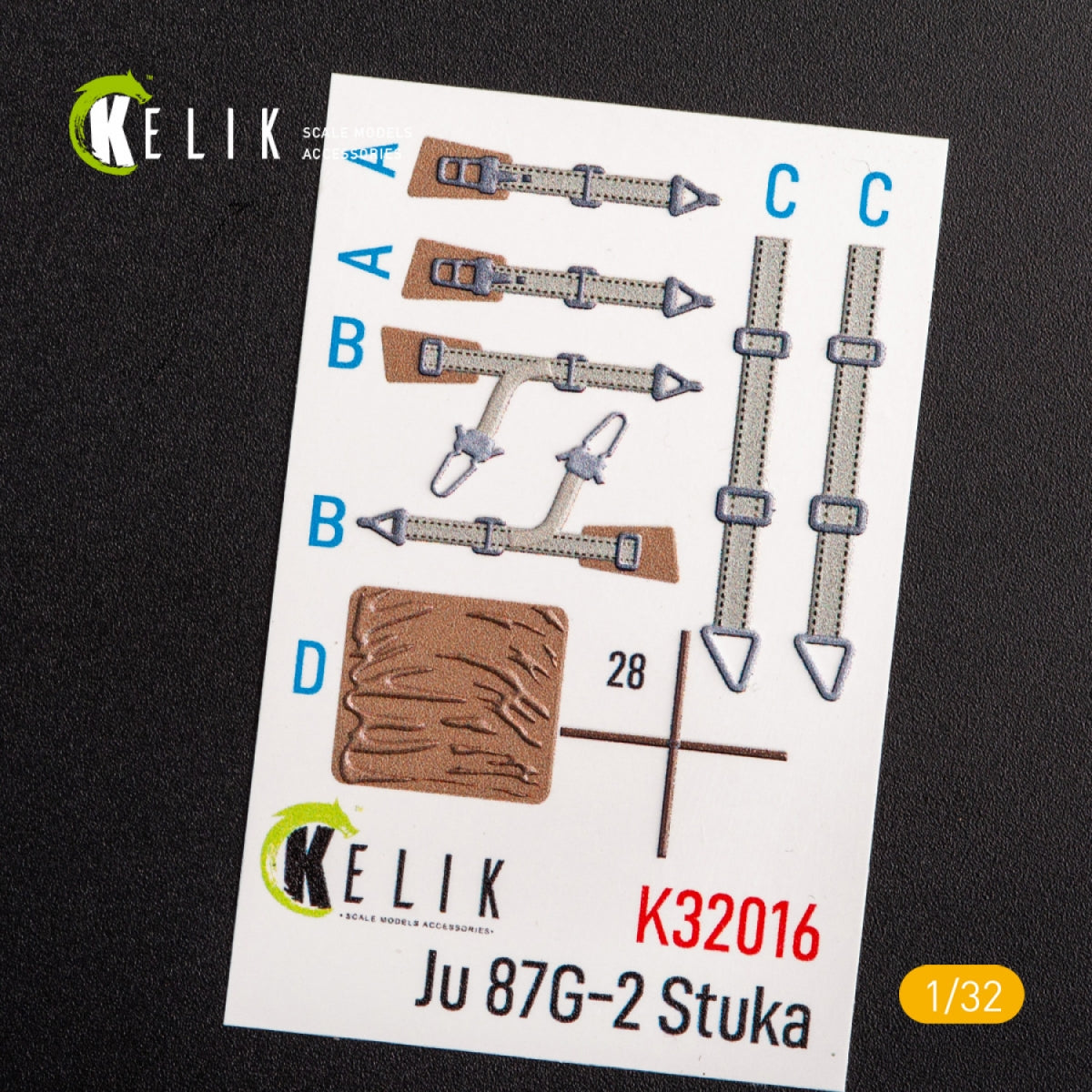 KELIK K32016 JUNKERS JU 87 D/G STUKA - INTERIOR 3D DECAL FOR TRUMPETER KIT 1/32 – image 2