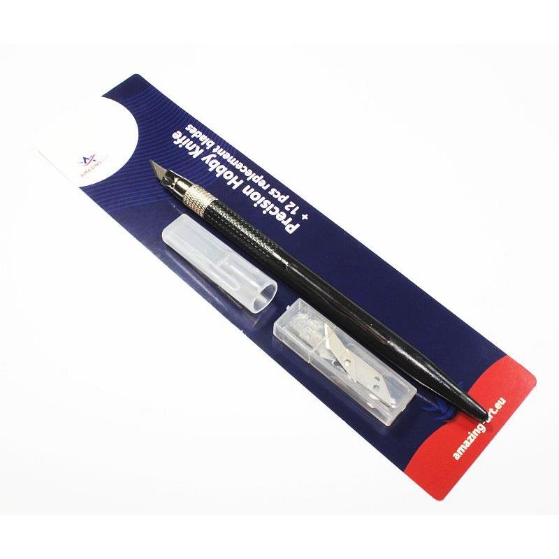 Amazing Art 19045 Modeling Scalpel Knife + 12 Blades