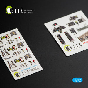 KELIK K72029 F-4(B,N) &amp;quot;PHANTOM II&amp;quot; INTERIOR 3D DECALS FOR HASEGAWA KIT 1/72 – obrázek 2