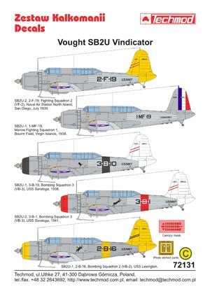 Techmod 72131 - Vought SB2U Vindicator 1/72 – zdjęcie 2