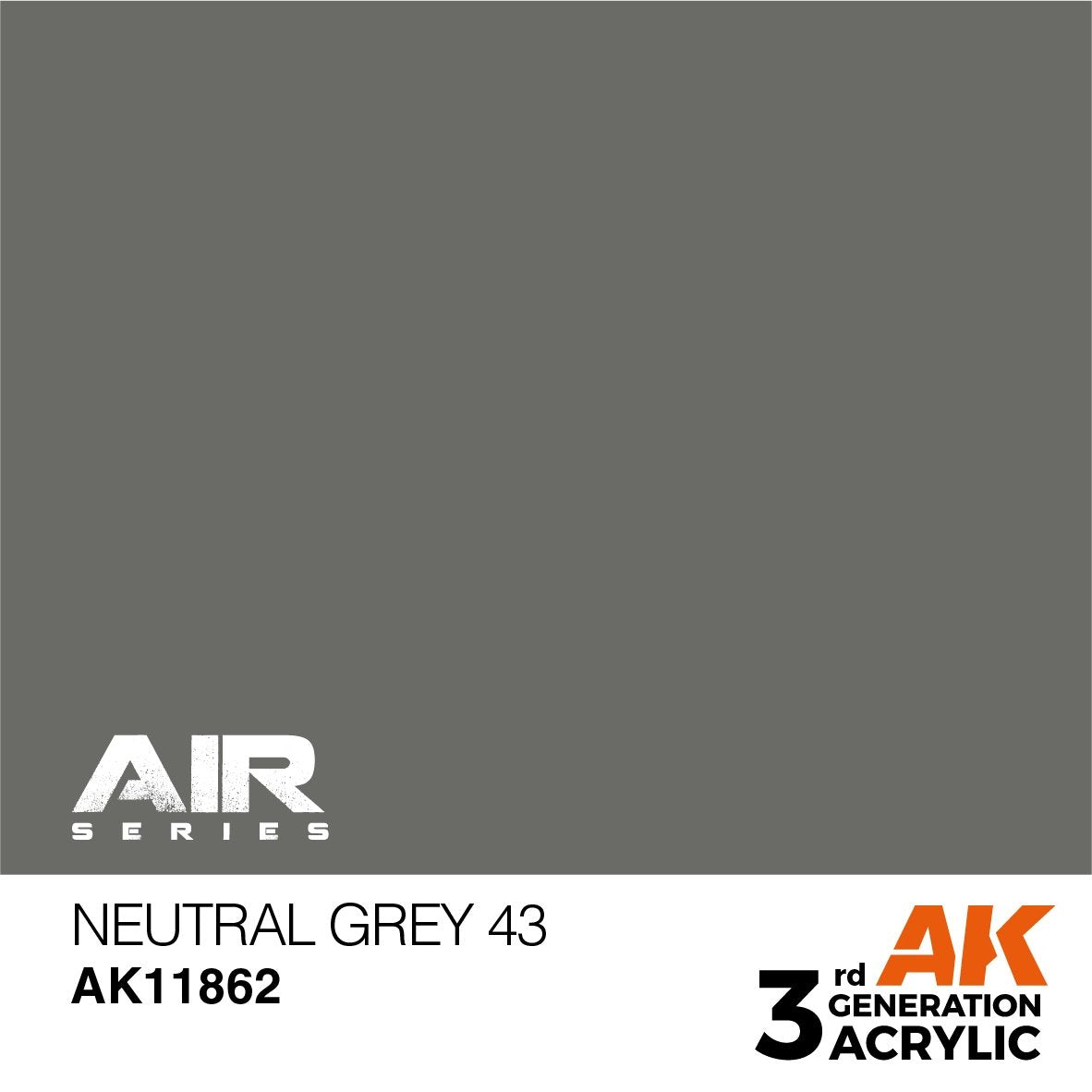 AK Interactive AK11862 GRIS NEUTRE 43 – AIR 17 ml