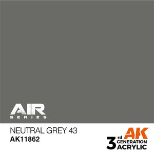 AK Interactive AK11862 GRIS NEUTRE 43 – AIR 17 ml