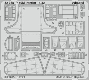 Eduard 32988 P-40M interior TRUMPETER 1/32 – Bild 2