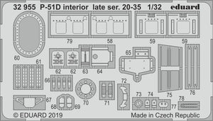 Eduard 32955 P-51D interior late ser. 20-35 1/32 TAMIYA – image 2