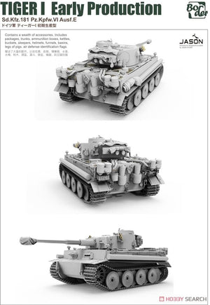 Border Model BT-010 Tiger I Early Production Sd.Kfz.181 Pz.Kpfw.VI Ausf.E 1/35 – obrázek 2